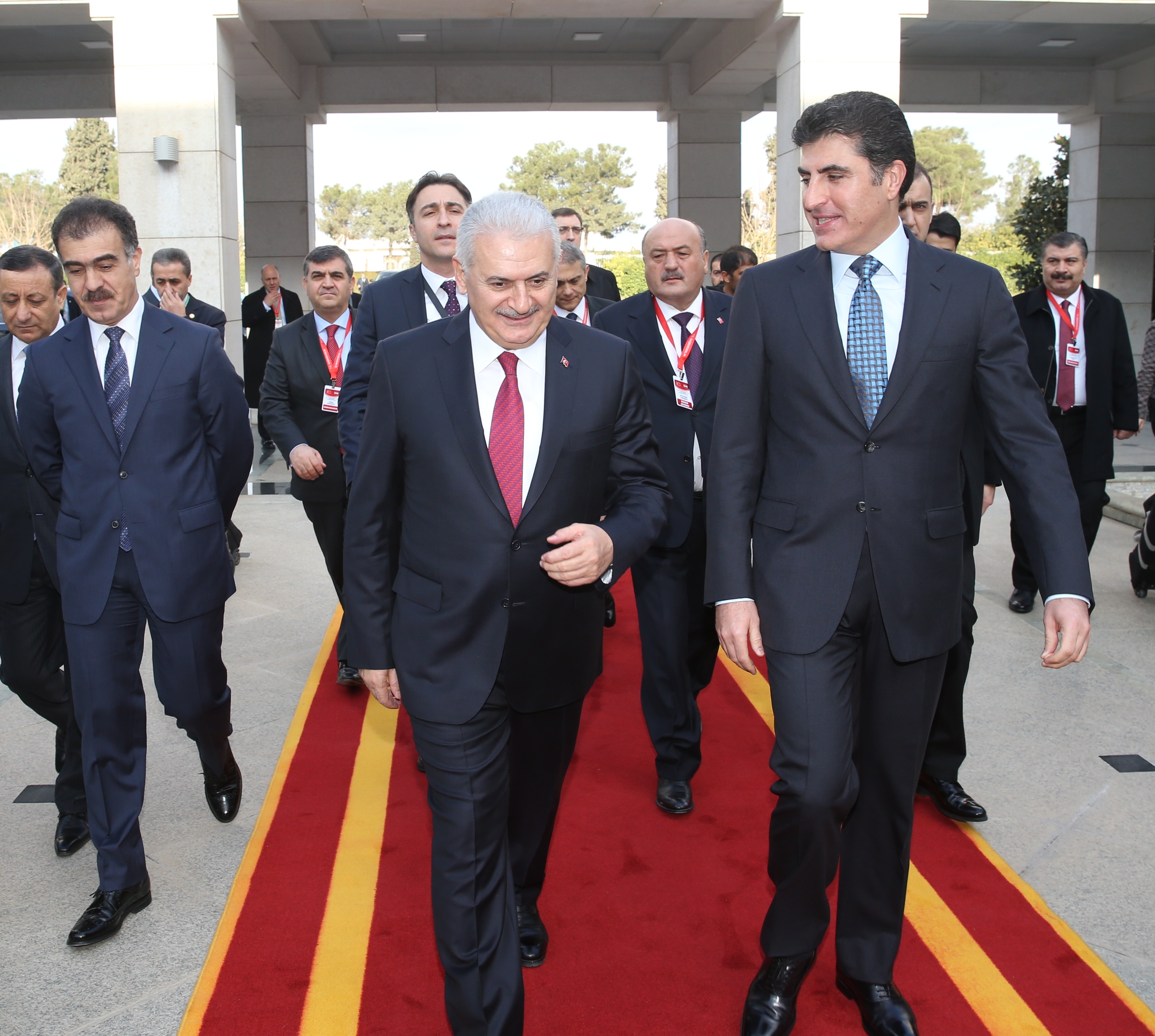 Neçirvan Barzani ve Binali Yıdırım görüşmesi başladı